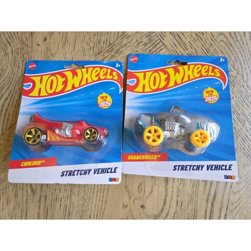 Hot Wheels Stretchy Vehicles Bundle X 2-2025 Sold Out in store Lot Of 2 New Rare